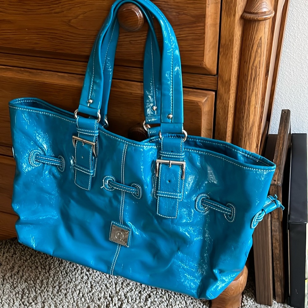 Teal tote with matching wallet- NuSkin